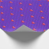 Papier Cadeau Coeurs et points rouges peints de jolies Valentine (Coin)