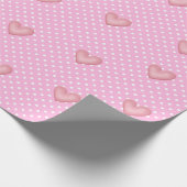 Papier Cadeau Coeurs et Pois (Coin)