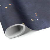Papier Cadeau Coeurs galaxies (Coin rond)