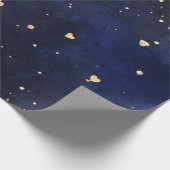 Papier Cadeau Coeurs galaxies (Coin)