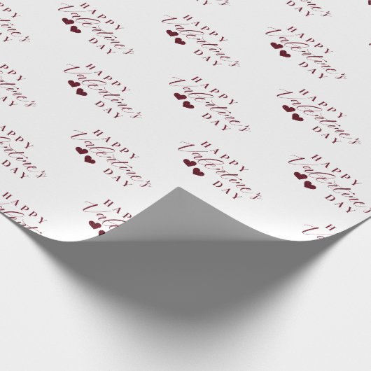 Papier Cadeau Coeurs Heureuses Saintes-Valentin Parties scintill (Coin)