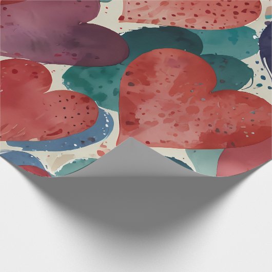 Papier Cadeau Coeurs joyeux (Coin)