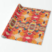 Papier Cadeau Coeurs Kaleidoscope (Déroulé)