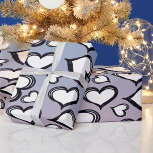 Papier Cadeau Coeurs mignons
