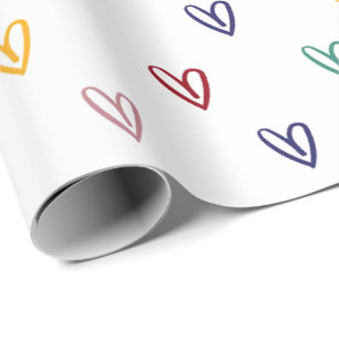 Papier Cadeau Coeurs mignons