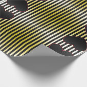 Papier cadeau coeurs noir et rouge (Coin)
