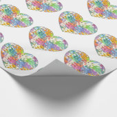Papier Cadeau Coeurs Pastel Confetti (Coin)