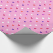 Papier Cadeau Coeurs polka rose (Coin)