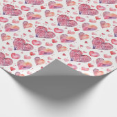 Papier Cadeau Coeurs romantiques (Coin)
