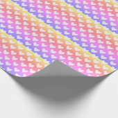 Papier Cadeau Coeurs romantiques mignons Aimer Saint Valentin Mo (Coin)