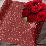 Papier Cadeau Coeurs - Rose clair sur Ombre rouge<br><div class="desc">Coeurs dans différentes nuances de rouge à rose clair sur un arrière - plan rouge foncé. Autres couleurs disponibles.</div>