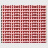 Papier Cadeau Coeurs rose et rouge Saint Valentin (Plat)