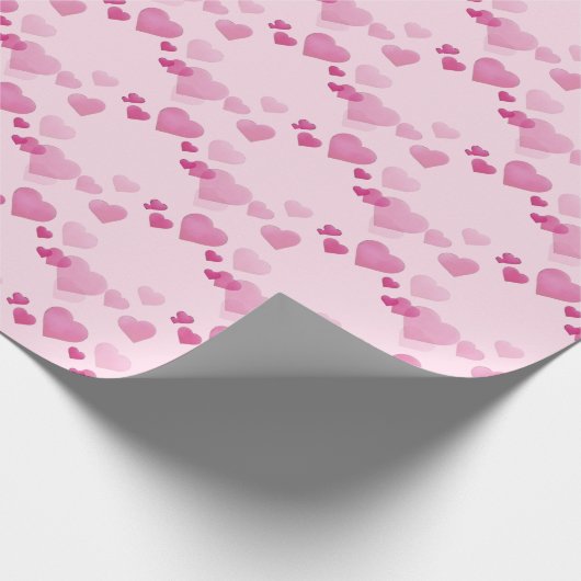 Papier Cadeau Coeurs roses (Coin)