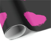 Papier Cadeau Coeurs roses (Coin rond)