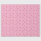 Papier Cadeau Cœurs roses (Plat)