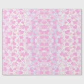 Papier Cadeau Coeurs roses (Plat)