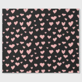 Papier Cadeau Cœurs roses (Plat)
