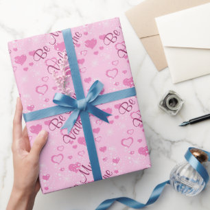 Papier Cadeau Coeurs roses Bright Valentine