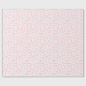 Papier Cadeau Cœurs roses et rouges (Plat)