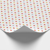 Papier Cadeau Coeurs Rouge Et Jaune (Coin)