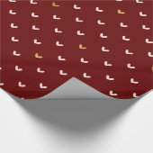 Papier Cadeau Coeurs rouge rose rose or (Coin)