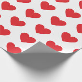 Papier Cadeau Coeurs rouges (Coin)