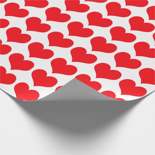 Papier Cadeau Coeurs rouges (Coin)