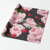 Papier Cadeau Coeurs rouges