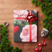 Papier Cadeau Coeurs rouges