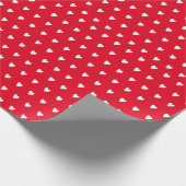 Papier Cadeau Coeurs rouges et blancs Saint Valentin (Coin)