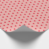 Papier Cadeau Coeurs rouges et roses Saint-Valentin (Coin)