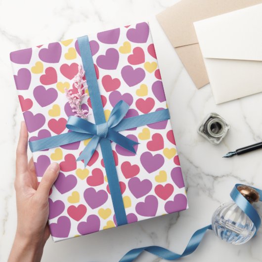 Papier Cadeau Coeurs Saint-Valentin (Cadeaux)