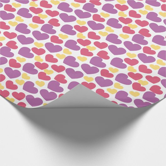 Papier Cadeau Coeurs Saint-Valentin (Coin)