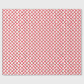 Papier Cadeau Coeurs souriants mignons (Plat)