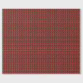Papier Cadeau Coeurs sur le tableau de bord (Plat)