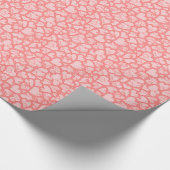 Papier Cadeau coeurs, sur toute la surface, pêche (Coin)