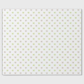 PAPIER CADEAU COEURS VERT & BRUN AVEC BLANC (Plat)