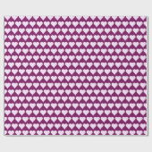 Papier Cadeau Coeurs violets violets minimes (Plat)