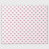 Papier Cadeau Coeurs Whimsical Rose (Plat)