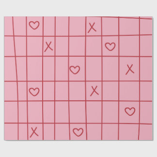 Papier Cadeau Cœurs XO