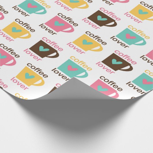 Papier Cadeau Coffee and Donut Pattern (Coin)