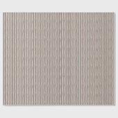 Papier Cadeau Coffee Brown & White Wonky Stripes (Plat)