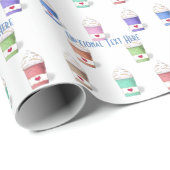 Papier Cadeau Coffee Cups (Coin rond)