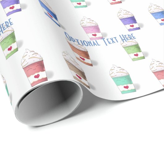 Papier Cadeau Coffee Cups (Coin rond)