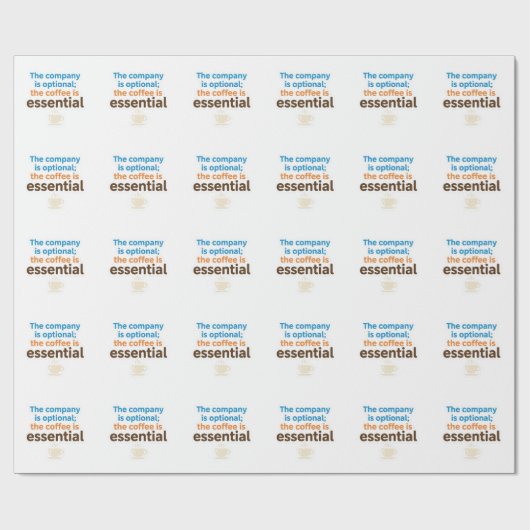 Papier Cadeau Coffee Lover Daily Ritual Sticker (Plat)