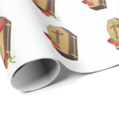 Papier Cadeau coffin emojis (Coin rond)