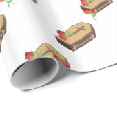 Papier Cadeau coffin emojis (Coin rond)