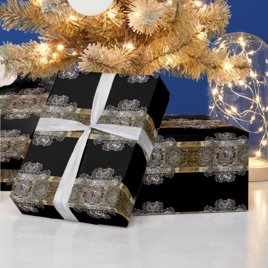 Papier Cadeau Cognac Monogramme Beauté brillante (Vacances)