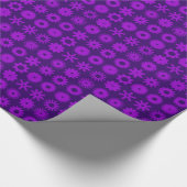 Papier Cadeau Cogs - Violet sur violet profond (Coin)