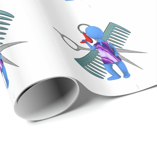 Papier Cadeau Coiffeur (Coin rond)